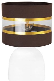 Stolná lampa Elegance, 1x textilné tienidlo (výber zo 6 farieb), (výber z 2 farieb konštrukcie), g