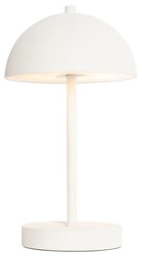 Vonkajšia stolná lampa biela nabíjateľná 3-stupňovo stmievateľná - Keira