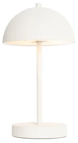 Vonkajšia stolná lampa biela nabíjateľná 3-stupňovo stmievateľná - Keira