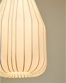 Biele stropné svietidlo s textilným tienidlom ø 30 cm Somar – Kave Home