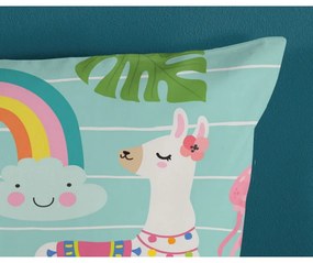 Modré bavlnené detské obliečky na jednolôžko 140x200 cm Festen – Good Morning