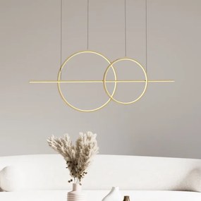 Zuma Line MD7358-2A-3GT - LED Luster na lanku CHOLET LED/34W/230V zlatá