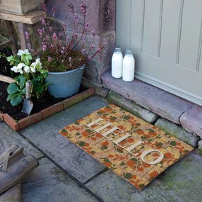 Rohožka z kokosového vlákna 40x60 cm Hello Floral – Artsy Doormats