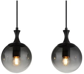 Globo 15885-4H - Luster na lanku DALTON 4xE27/10W/230V čierna