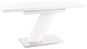 Rozkladací jedálenský stôl TORONTO Farba: biely mat