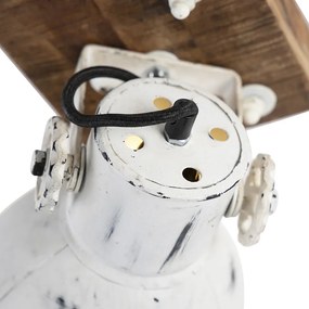 Priemyselné bodové svetlo biele s mangovým drevom 18 cm - Mangoes