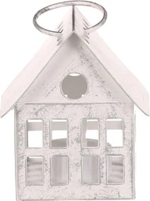 Lampáš domček s LED osvetlením biely LUC322