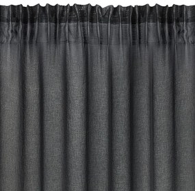 Dekorstudio Záclona s volánmi DOLLY 140x250cm čierna