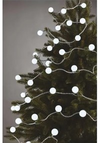 LED Vianočná vonkajšia reťaz 40xLED/9m IP44 studená biela