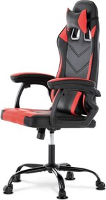 Herná stolička čierna / červená KA-L626 RED
