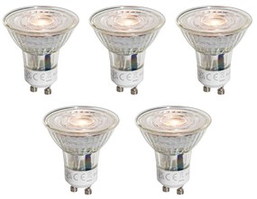 Sada 5 LED žiaroviek GU10 50 mm číra 4,5 W 360 lm 2700 K