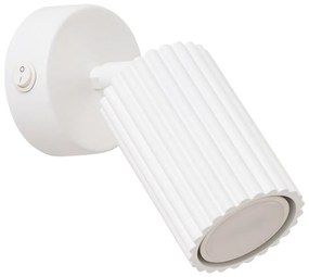 Biele bodové svietidlo 8x16 cm Gleam – Sollux