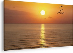 Obraz - Západ slnka nad oceánom (90x60 cm)