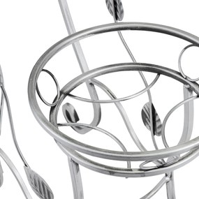 STOJAN NA KVETINÁČ JULYAN 70X50 CM STRIEBORNÁ