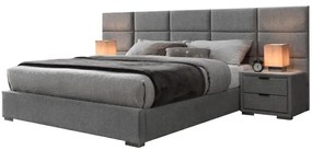 Posteľ Levanter 160 sivá/chróm