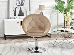 Kreslo Lush 4 (béžová + chrómová). Vlastná spoľahlivá doprava až k Vám domov. 1110269