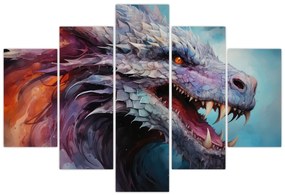 Obraz - Ilustrácia draka (150x105 cm)