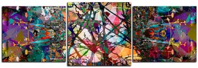 Obraz na plátne - Kvetinové grunge pozadia - panoráma 5108D (90x30 cm)