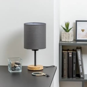 Brilagi - Stolná lampa NUBILA WOOD 1xE27/25W/230V dub/antracit