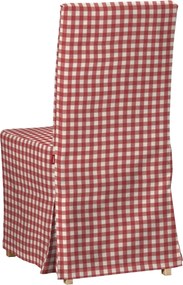 Návlek na stoličku Henriksdal (dlhý) farba produktu červená látka vzorované