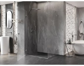 Mexen Lunar-B, sklápací sprchový kút ľavý 95 x 80 cm, 8mm číre sklo, chrómový profil, 832-095-080-01-00-L