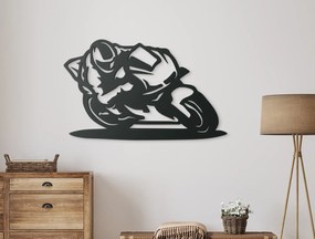 drevko Obraz Jazda motorkára Rozmer obrazu: 27,5 x 44,5 cm, Farba dekorácie: Čierna