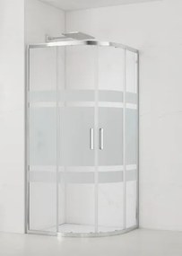 Sprchový kút štvrťkruh 90x90 cm SAT TEX SIKOTEXS90CRS