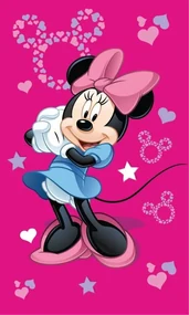 Jerry Fabrics Detský uterák Minnie Pink 30x50 cm