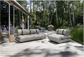 Tmavosivé rozkladacie kreslo vhodné do exteriéru Karup Design Design OUT™ Buckle Up Dark Grey