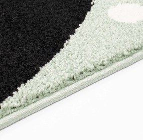 Dekorstudio Moderný koberec BUBBLE - Zelený zajačik Rozmer koberca: 140x200cm