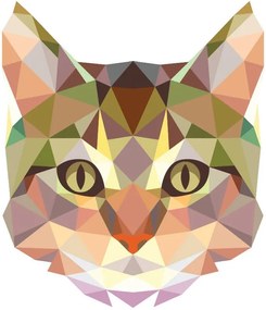 Samolepka Ambiance Origami Cat