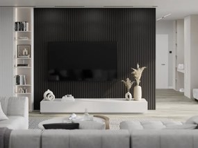 Mexen Lam-B, akustické stenové lamely 275 × 30 cm, HDF doska 4 mm, technická dyha, eben čierny, S100-275307-3015-023