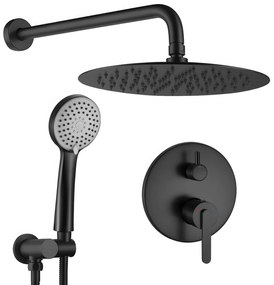 Rea Ontario, podomietková sprchová súprava s BOX montážnym systémom, čierna matná, REA-P5501