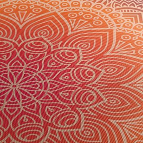 Obraz - Mandala umenia (s hodinami) (90x30 cm)