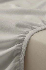 Flanelová plachta taupe Rozmer: 140x200 cm + 30 cm