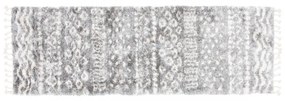 Kusový koberec shaggy Alsea tmavo sivý 2 atyp 80x300cm