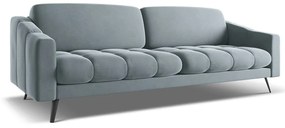 Svetlomodrá zamatová pohovka 238 cm Nalu – Makamii