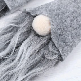 Sada 42 ks vánočních dekorací Frost šedá