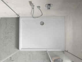 Mexen Flow+, obdĺžniková sprchová vanička 120 x 80 cm, biela lesklá, 46R108012H
