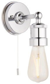 Endon 95505 -Kúpeľňové nástenné svietidlo MILLER 1xE27/6W/230V IP44 lesklý chróm