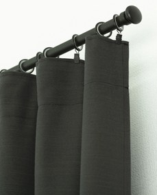 Záves BASIC s navliekacou riasiacou páskou 140x280 cm antracitový 1 ks.