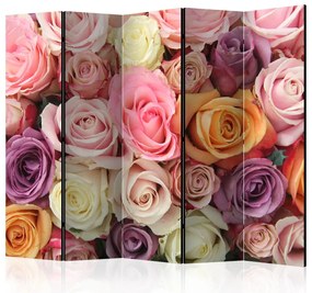 Artgeist Paraván - Pastel roses [Room Dividers]