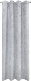 Kvalitný záves na kruhy vo svetlo sivej farbe 140 x 250 cm