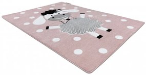Dywany Łuszczów, Detský kusový koberec Petit Dolly sheep pink, 160x220, ružová, detská izba