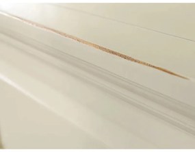 furniture-nabytek.cz - Masívny toaletný stolík Catana v bielej farbe, borovica, lakovaný – guľatý