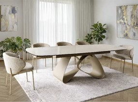 Jedálenská stolička KIOTO, kašmír/svetlobéžová