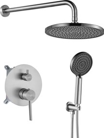 Rea Foster, podomietková sprchová súprava + BOX, brúsená oceľ, REA-P6440