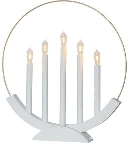 Biela vianočná svetelná dekorácia Brace – Star Trading