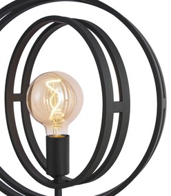 Moderná stojaca lampa čierna 3-svetlá - Indu