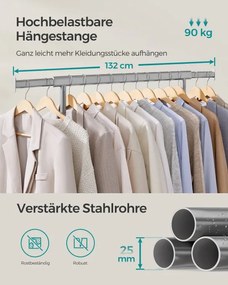 Vešiakový stojan na kolieskach HSR013G01